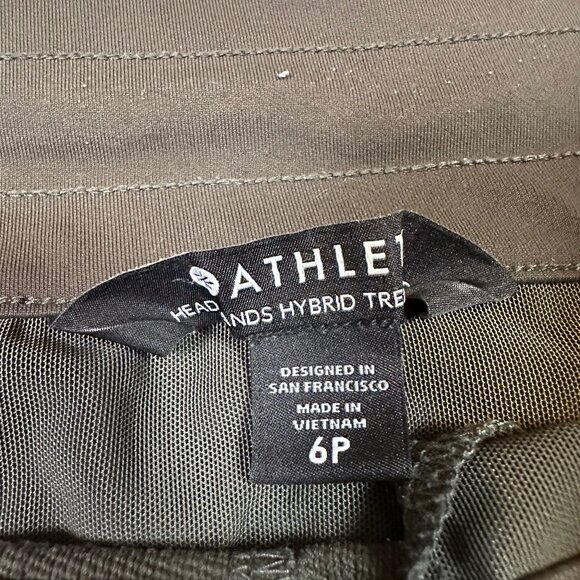 Athleta Headlands Hybrid Trek Mid Rise Jogger Oliver Army Green Women's 6 Petite - Picture 2 of 4